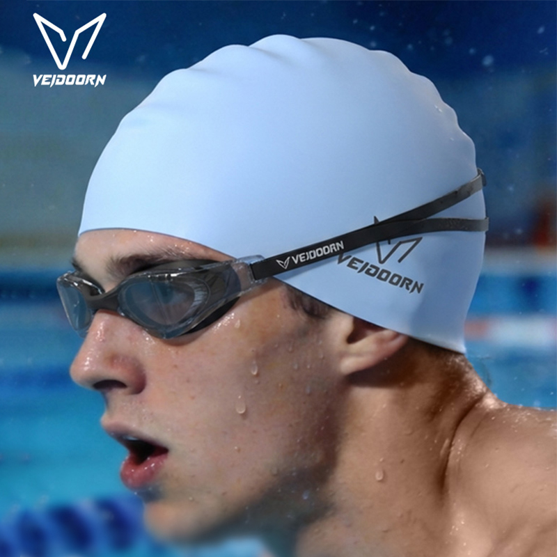 Swim Hat Silicone - Wasserdichte Silikon-Schwimmkappe, professionelle Schwimmkappe für Erwachsene