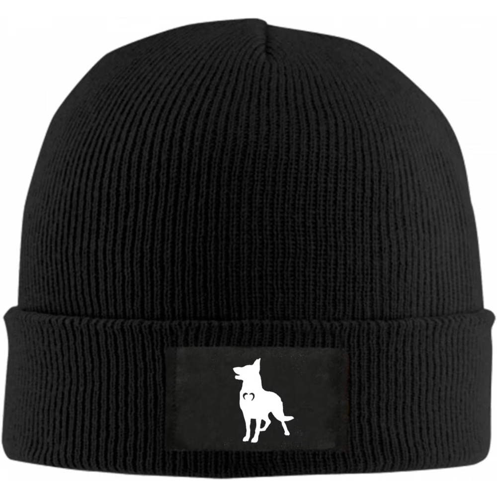 Beanie Cuffed Knit - Deutscher Schäferhund mit Herz Beanie Mütze
