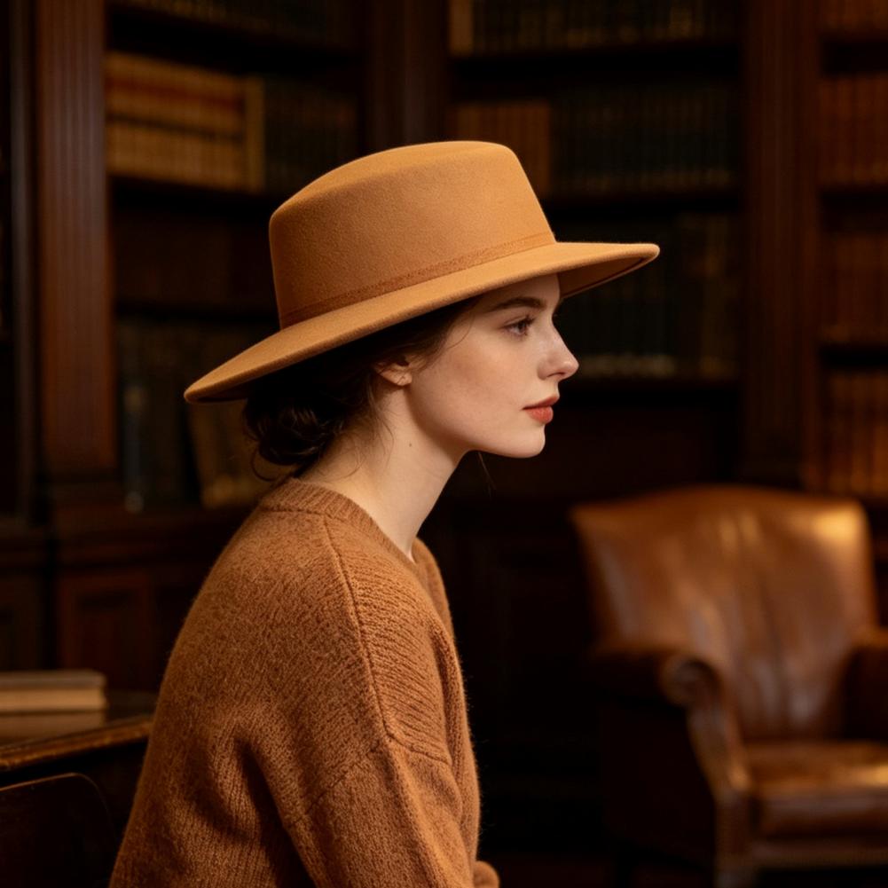 Fedora Hat Wool - Stilvolle Kopfbedeckung für Dinnerpartys, Fedora-Hut mit
