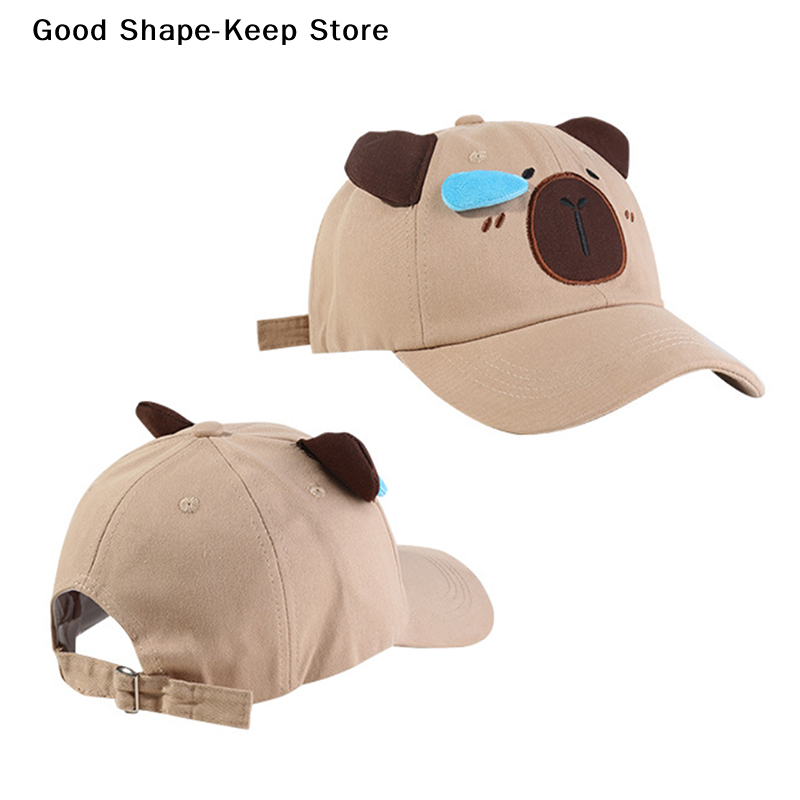 Golf Cap Dad - Capybara-Stickerei Paar-Baseballkappe Sonnenschutz-Dad-Hats Trendige Atmungsaktive Golfmütze