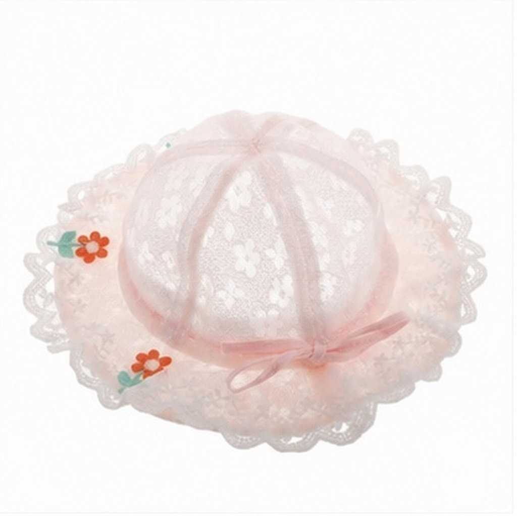 Sun Hat Wide Brim - Sommerhut für Babymädchen, breite Krempe, atmungsaktives