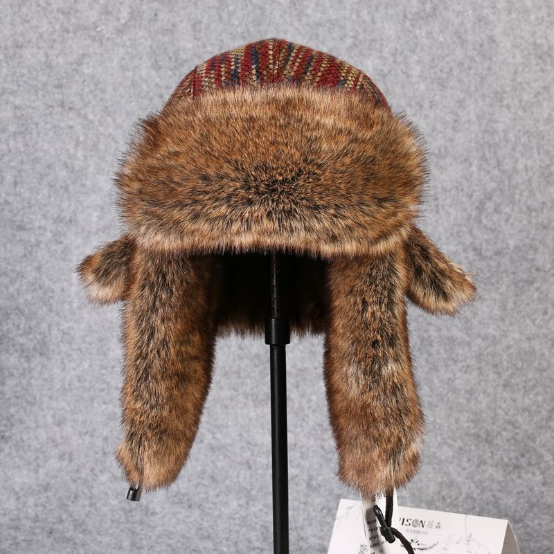 Winter Trapper Hat - B-8433 Mann Bomber Hut Rex Kaninchen