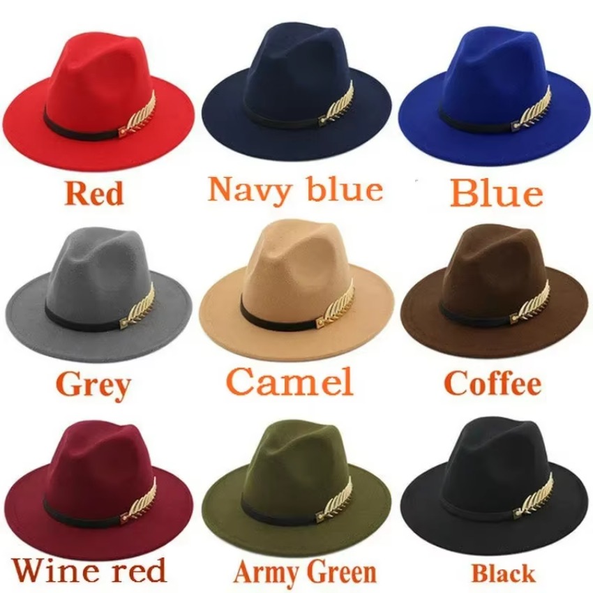 Fedora Hat Wool - 1 Stück neue Mode Unisex Männer