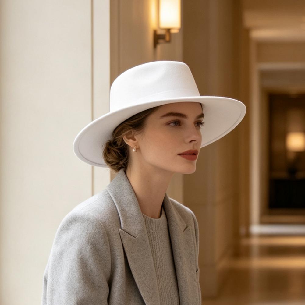 Breitkrempiger Fedora für Dame – Fedora Hat Wool Bewertung und Preis