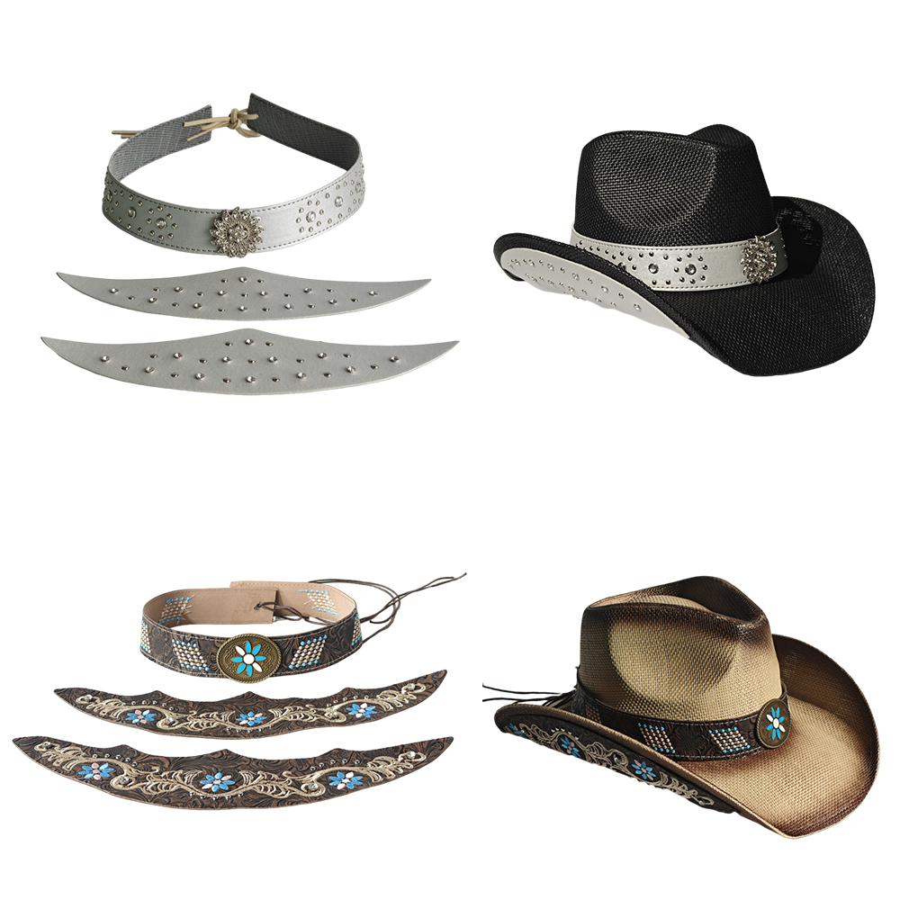 Cowboyhut, dreiteiliges Set, Z – Cowboy Hat Straw Bewertung und Preis
