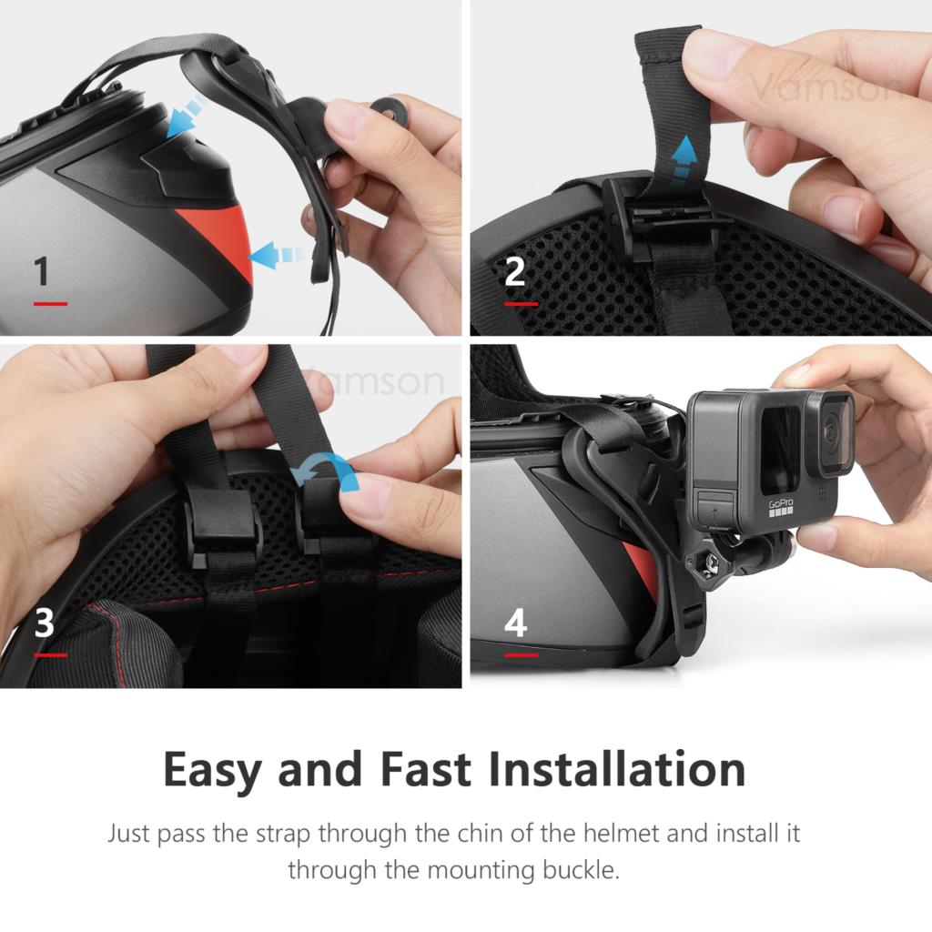 Vamson für Gopro Hero 11 10 9  – Skull Cap Helmet Liner Bewertung und Preis
