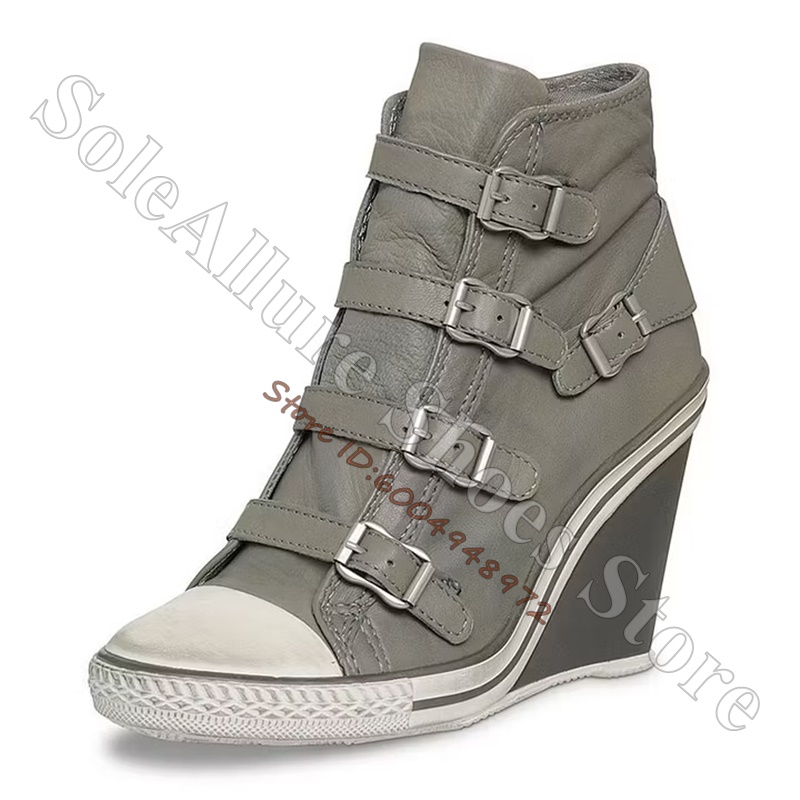 Graue High-Top-Keilabsatz-Snea – Running Cap Lightweight Bewertung und Preis